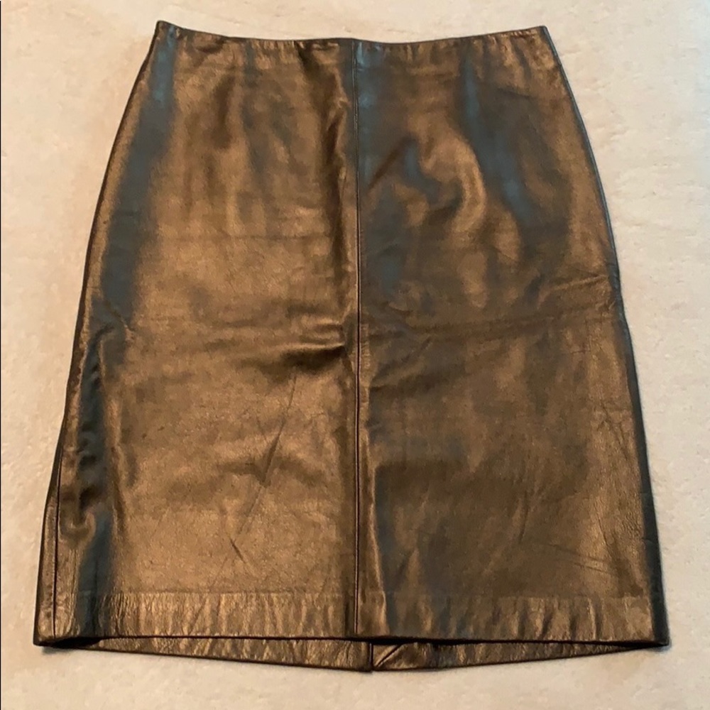 Ann Taylor leather skirt